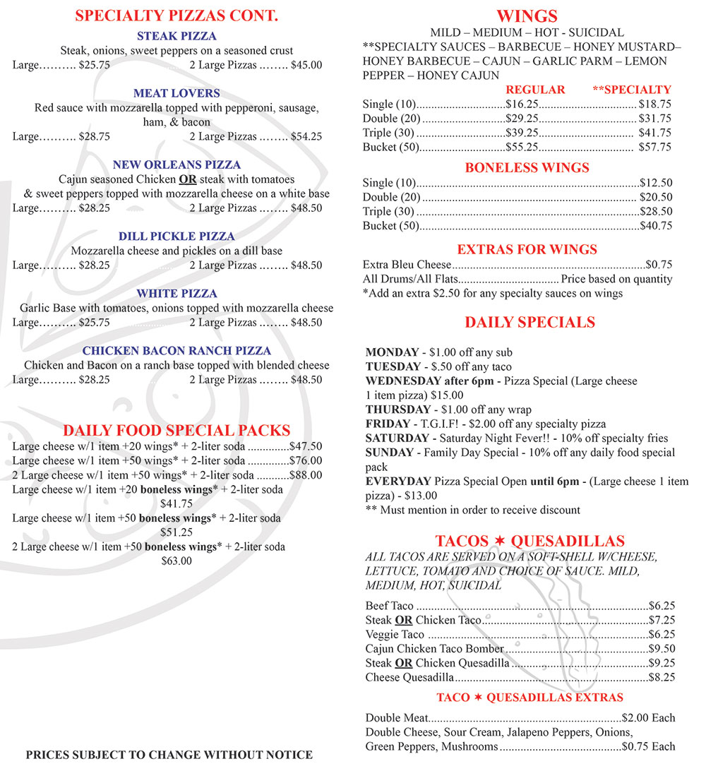 Menu 2